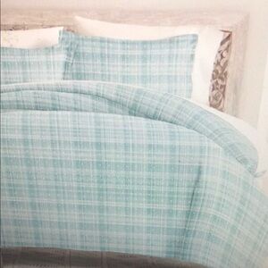 ienjoy Home Patterned Duvet Cover Set, Full/Queen, Aqua